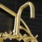 Aqua Vintage AE8457DX Wall Mount Clawfoot Tub Faucet, Brushed Brass AE8457DX - alternate 2